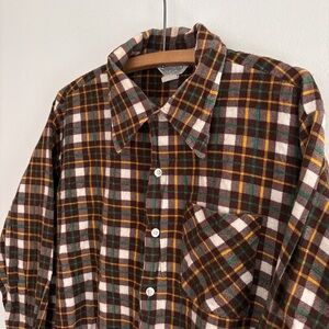Vintage VAL MARK permanent press plaid flannel XL